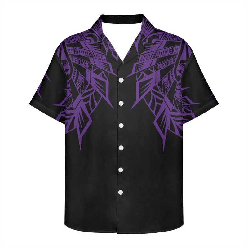 Didelio dydžio marškinėliai trumpomis rankovėmis Viking Clothing Vintage Polinezijos gėlių raštais Tribal Island Top laisvi per dideli marškinėliai