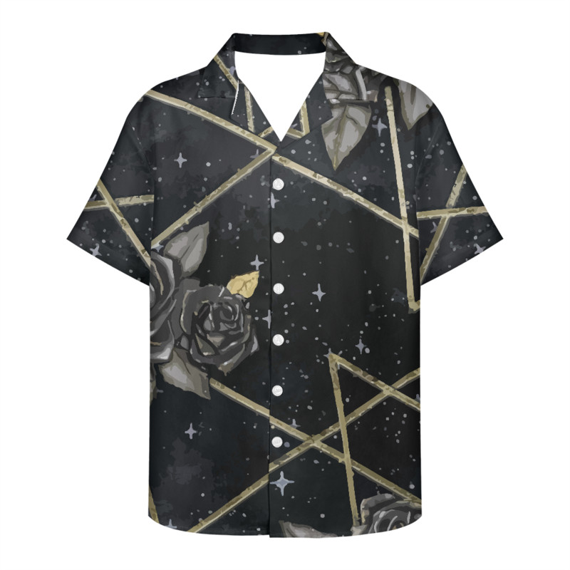 Didelio dydžio marškinėliai trumpomis rankovėmis Viking Clothing Vintage Polinezijos gėlių raštais Tribal Island Top laisvi per dideli marškinėliai