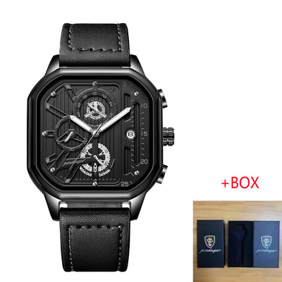 POEDAGAR vīriešu pulkstenis Top zīmola luksusa sporta kvarca vīriešu pulksteņi Pilna tērauda ūdensizturīgs hronogrāfa rokas pulkstenis Relogio Masculino