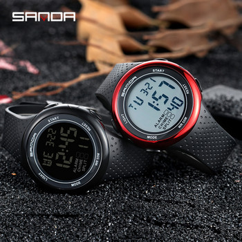 SANDA Fashion Outdoor Ψηφιακό Ρολόι Wrist Fashion Sport Ρολόγια Ανδρικό Ξυπνητήρι Chrono 5Bar Αδιάβροχο ρολόι reloj hombre 1251