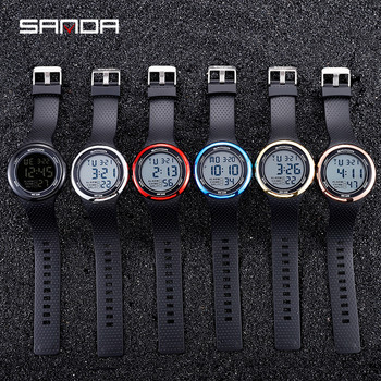 SANDA Fashion Outdoor Ψηφιακό Ρολόι Wrist Fashion Sport Ρολόγια Ανδρικό Ξυπνητήρι Chrono 5Bar Αδιάβροχο ρολόι reloj hombre 1251