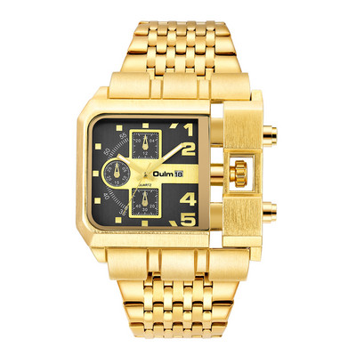 Ανδρικά ρολόγια Multi-Time Zone Ανδρικά ρολόγια Casual Quartz Αθλητικό ρολόι χειρός Ρολόι με δερμάτινο λουράκι Στρατιωτικό ανδρικό relogio masculino