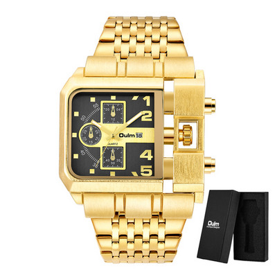 Ανδρικά ρολόγια Multi-Time Zone Ανδρικά ρολόγια Casual Quartz Αθλητικό ρολόι χειρός Ρολόι με δερμάτινο λουράκι Στρατιωτικό ανδρικό relogio masculino