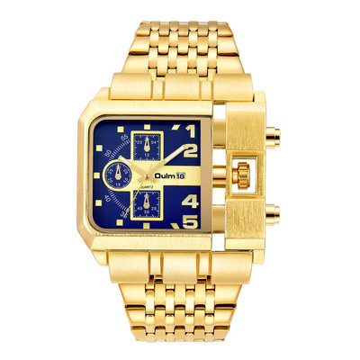 Ανδρικά ρολόγια Multi-Time Zone Ανδρικά ρολόγια Casual Quartz Αθλητικό ρολόι χειρός Ρολόι με δερμάτινο λουράκι Στρατιωτικό ανδρικό relogio masculino