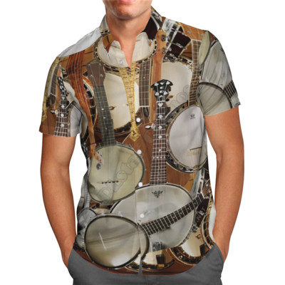 Πουκάμισο Hawaii Hawaii Beach Summer Sunset Accordion Ανδρικό πουκάμισο Harajuku Tee hip hop Casual 02