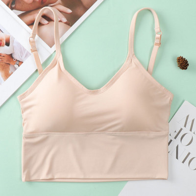 Sieviešu krūšturis ledus zīda bez aizmugures, atvērta mugura, tvertnes augšdaļa, bezšuvju bralette U tipa zemas muguras krūšturi Push Up Bezvadu apakšveļa Seksīga sporta