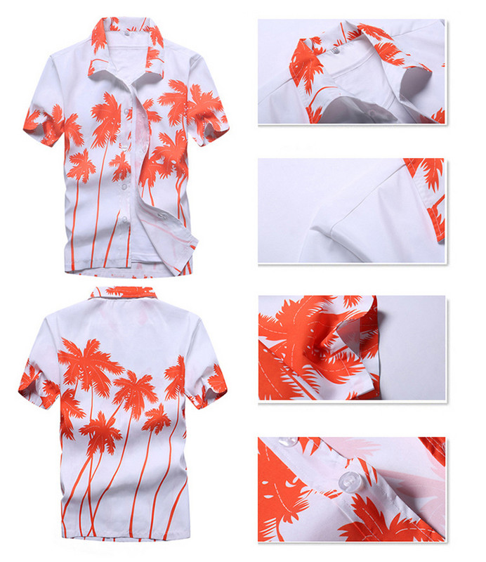 Cămăși hawaiene de modă pentru plajă, haine pentru bărbați, 2023 de vară, imprimate cu mânecă scurtă, cămăși hawaiene Aloha pentru bărbați