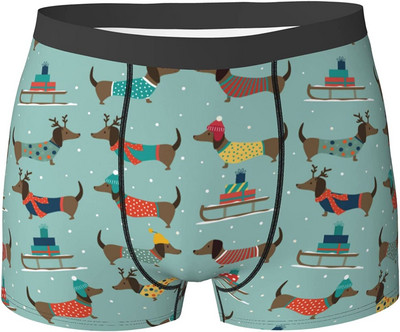 Tacskó mintás férfi fehérnemű boxer alsónadrág normál sport férfi boxer alsónemű férfi