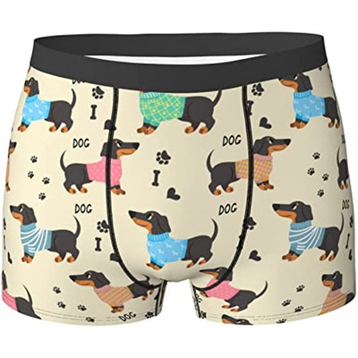 Tacskó mintás férfi fehérnemű boxer alsónadrág normál sport férfi boxer alsónemű férfi