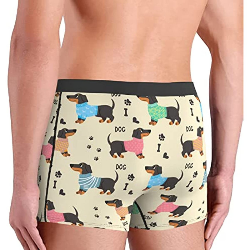 Tacskó mintás férfi fehérnemű boxer alsónadrág normál sport férfi boxer alsónemű férfi