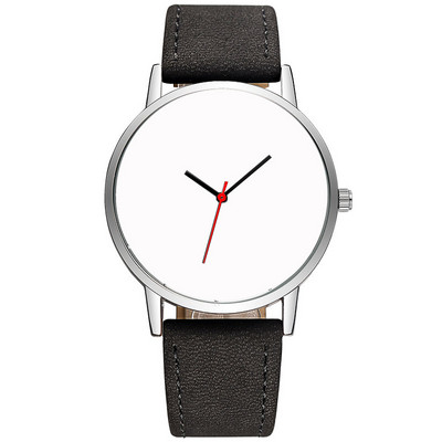 Αποσυναρμολογημένο δερμάτινο ρολόι Sublimation Blank Face Ανδρικό ρολόι White Dial Quartz