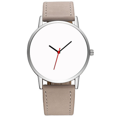 Αποσυναρμολογημένο δερμάτινο ρολόι Sublimation Blank Face Ανδρικό ρολόι White Dial Quartz