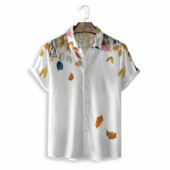 Ανδρικά ρούχα 2022 Καλοκαίρι Νέα 3D ψηφιακή εκτύπωση Ανδρικά casual φαρδιά πουκάμισα Ανδρικά πουκάμισα με κοντό μανίκι μόδας