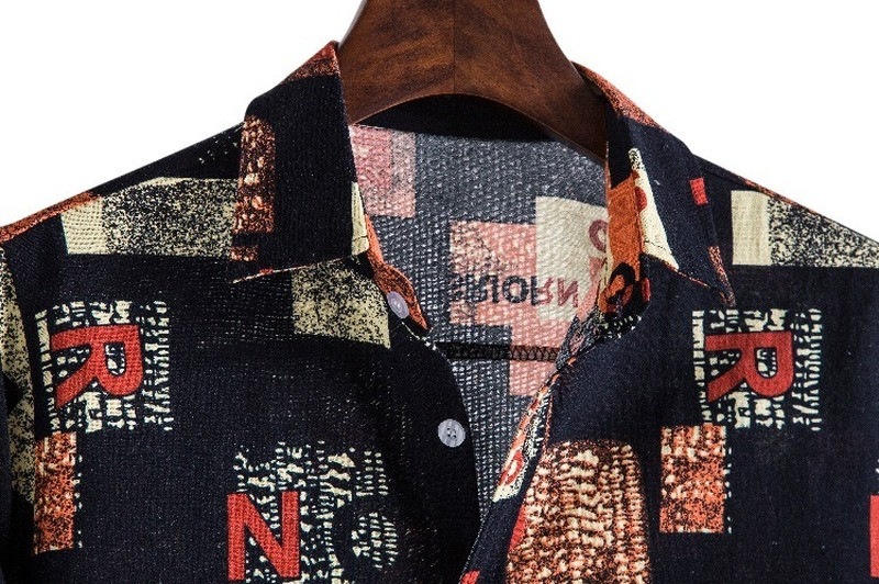 Vīriešu apģērbs 2022. gada vasara, jauni vīriešu ikdienas krekli ar īsām piedurknēm Modes tendences ar apdruku krekli Camisas Para Hombre