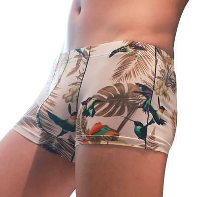 Mood Meeste Bokserid Aluspüksid Meeste trükitud bokserid Lilleline aluspesu Meeste punn kott Pehmed aluspüksid