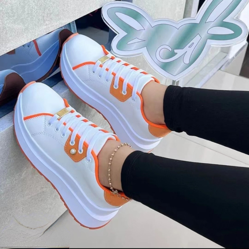 Καλοκαιρινή άνοιξη Breathable White Casual Παπούτσια Γυναικεία Χοντρό κάτω μέρος Ζευγάρι Ογκώδη Αθλητικά Παπούτσια Υπαίθρια Αθλητικά Παπούτσια Μόδα Παπούτσια Skate