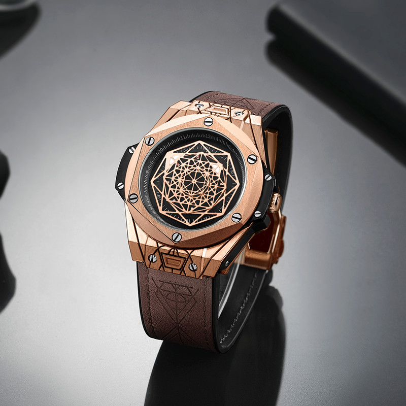 RUIMAS 2020 luxus felső márka kvarc órák férfi bőr szíjas katonai sport karóra vízálló óra Relogios Masculino