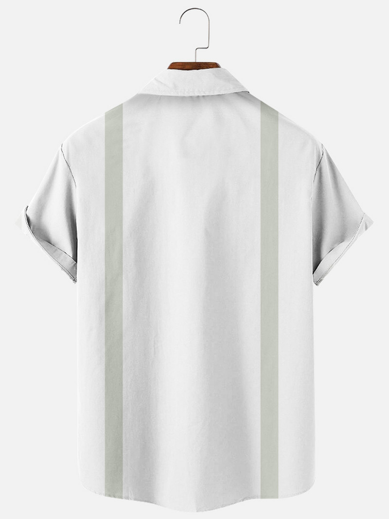 2022. aasta uued meeste avarad lühikeste varrukatega särgid, loomingulised 3D-digitrükiga triibulise mustriga särgid