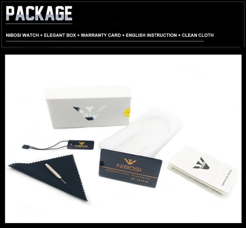 Ανδρικό ρολόι NIBOSI Κορυφαία επώνυμα Ανδρικά ρολόγια Μόδα Ρολόγια Relogio Masculino Military Quartz Ρολόγια χειρός Φτηνό ρολόι ανδρικό αθλητικό