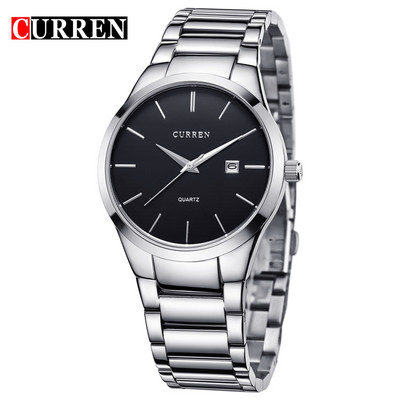 Κορυφαία μάρκα πολυτελείας CURREN Ανδρικά επαγγελματικά ρολόγια από ανοξείδωτο ατσάλι 2016 Ανδρικό ρολόι ραντεβού από χαλαζία Ανδρικό ρολόι καρπού relogio masculino