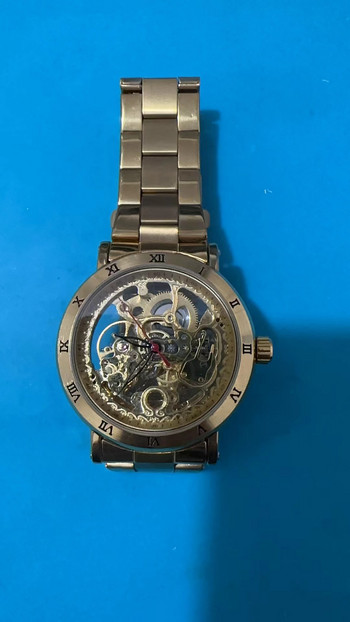 ανδρικά μηχανικά ρολόγια μόδας από ανοξείδωτο ατσάλι σκελετό καντράν αυτόματα ρολόγια χειρός relogio masculino