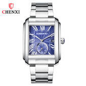 Chenxi 8216 visiškai nauja kvadratinė plieninė juosta Guangdžou mados laikrodis vyriškas elektroninis kvarcinis laikrodis vyriškas laikrodis