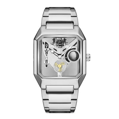 2023 Novi satovi Kvadratni unikatni sportski muški satovi s prozirnim brojčanikom Kvarcni sat Šuplji muški satovi Ručni sat Relogio Masculino