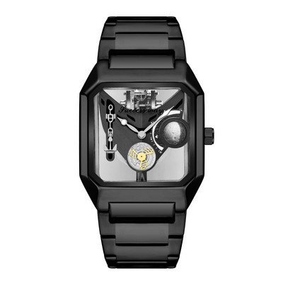 2023 Novi satovi Kvadratni unikatni sportski muški satovi s prozirnim brojčanikom Kvarcni sat Šuplji muški satovi Ručni sat Relogio Masculino