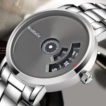2023 Πλήρες ανδρικό ρολόι από ανοξείδωτο ατσάλι Πολυτελές βραχιόλι με μεταλλική αλυσίδα μινιμαλιστικό χαλαζία αναλογικό ρολόι καρπού Business Man Clock Reloj