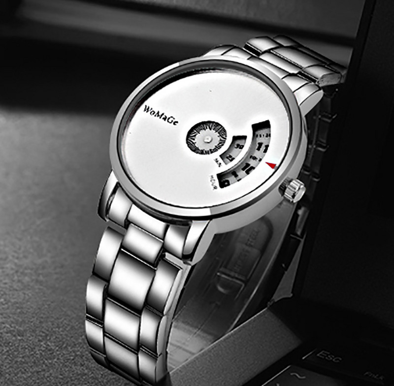 2023 Pilns nerūsējošā tērauda vīriešu pulkstenis, luksusa metāla ķēdes rokassprādze, minimālisma kvarca analogais rokas pulkstenis Biznesa vīrieša pulkstenis Reloj