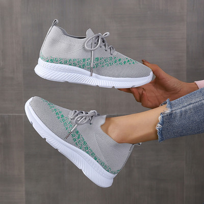 Ženske vulkanizirane cipele 2023. Proljeće i jesen Trendy ležerne ženske vanjske prozračne tenisice s platformom Ravne cipele s ukrštenim remenom