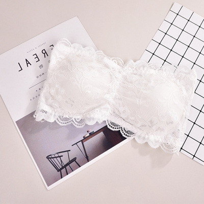 Sieviešu seksīgs, mežģīņu krūšturis Push Up Bralette sieviešu bezsiksnām bezšuvju aptinuma augšdaļa, liela izmēra polsterēta apakšveļa ar trīs āķiem