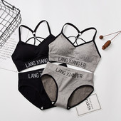 Γυναικείο Σετ Σουτιέν Κιλότες Σέξι Push Up Bralette Γυναικεία γυμναστική χωρίς ραφή Αθλητικά εσώρουχα Σετ σουτιέν Σετ ρεζερβουάρ Crop Tops