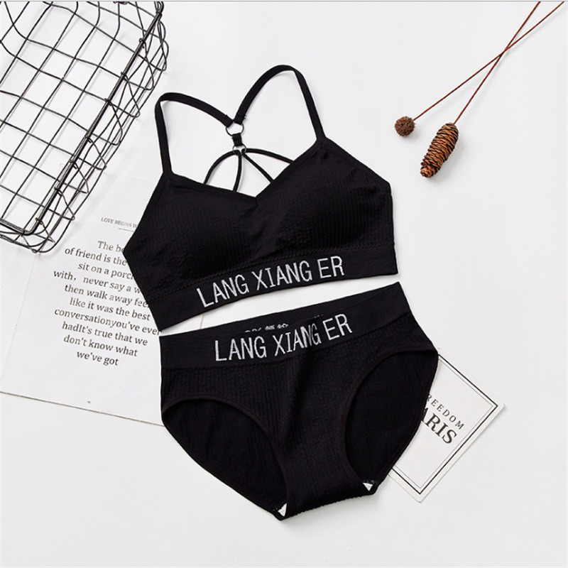 Γυναικείο Σετ Σουτιέν Κιλότες Σέξι Push Up Bralette Γυναικεία γυμναστική χωρίς ραφή Αθλητικά εσώρουχα Σετ σουτιέν Σετ ρεζερβουάρ Crop Tops