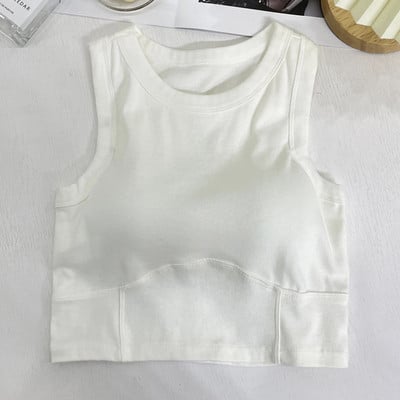 Szexi női egyrészes melltartó mellény Varrat nélküli fehérnemű Szexi push up melltartó felsők Melltartó fehérnemű camisole mellkaspárnával vágott felsővel