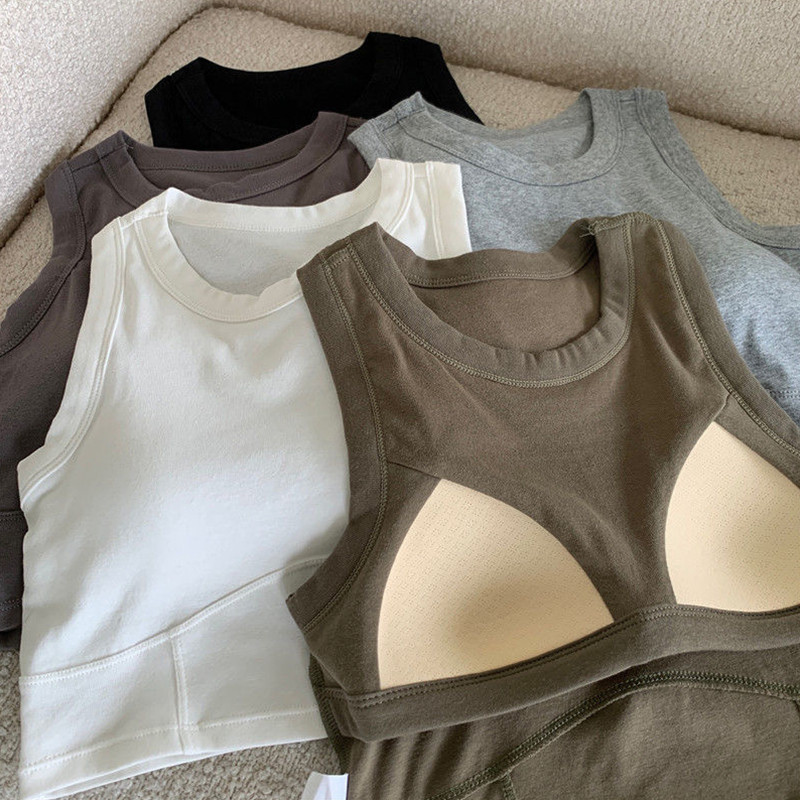 Szexi női egyrészes melltartó mellény Varrat nélküli fehérnemű Szexi push up melltartó felsők Melltartó fehérnemű camisole mellkaspárnával vágott felsővel