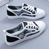 Női fehér Cipők Csipke Légáteresztő nyári diákvászon cipők Lapos cipők Női cipők Lányok Sportcipők Cipők