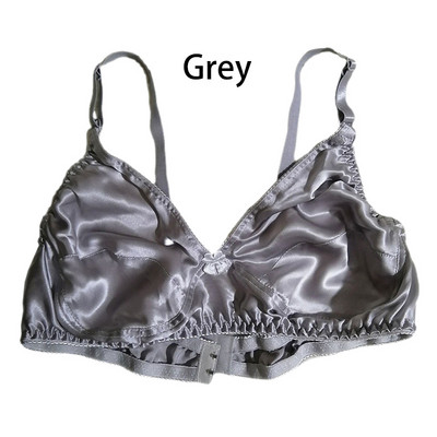 Ženski seksi svileni grudnjak, mekani, glatki, udobni, prozračni, bešavni donji veš čiste boje, bikiniji veće veličine, modni grudnjaci bez žica