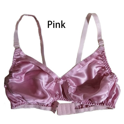 Ženski seksi svileni grudnjak, mekani, glatki, udobni, prozračni, bešavni donji veš čiste boje, bikiniji veće veličine, modni grudnjaci bez žica