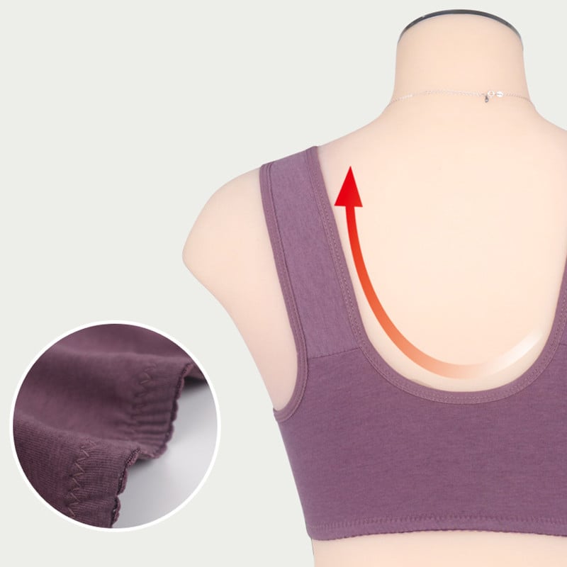 Sutien pentru mastectomie cu fermoar Inserții din silicon Post Mastectomie Lenjerie de corp Sutien de buzunar Cancer de sân Lenjerie feminină Sutien din dantelă cu buzunar