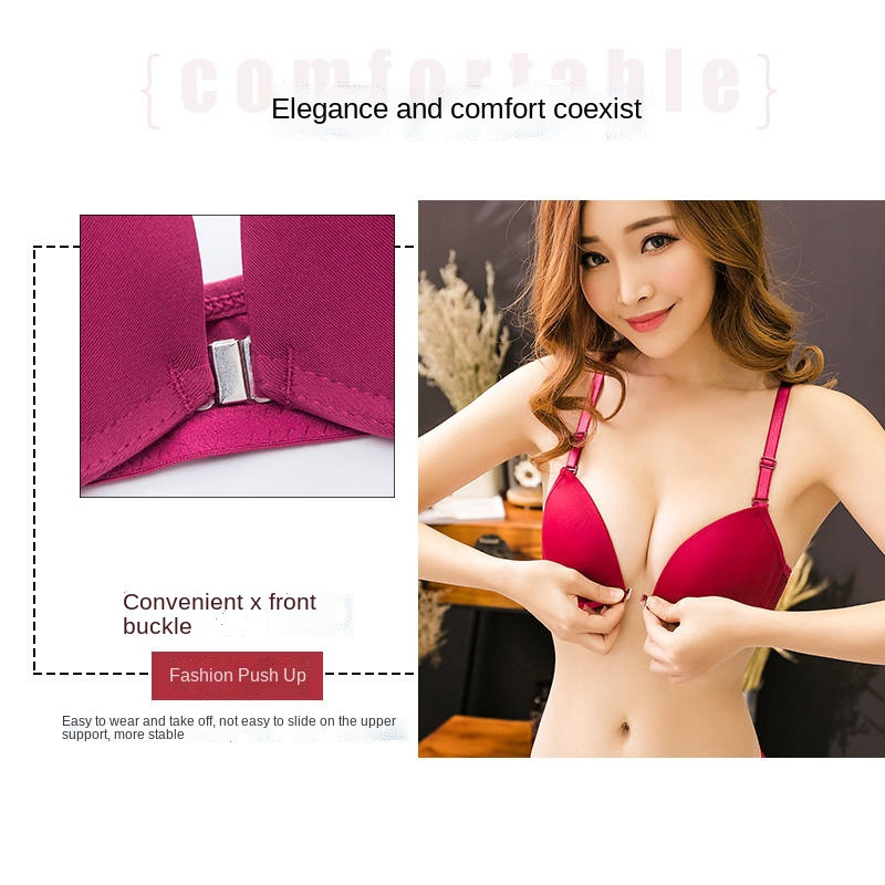 Ees Suletud Butterfly iludus taga Push Up rinnahoidja Seksikas alustraat rinnahoidja naistele aluspesu ühevärviline naiste pesu
