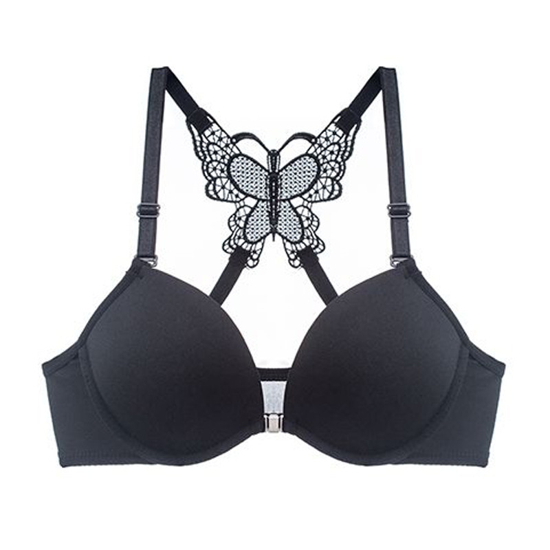 Ees Suletud Butterfly iludus taga Push Up rinnahoidja Seksikas alustraat rinnahoidja naistele aluspesu ühevärviline naiste pesu