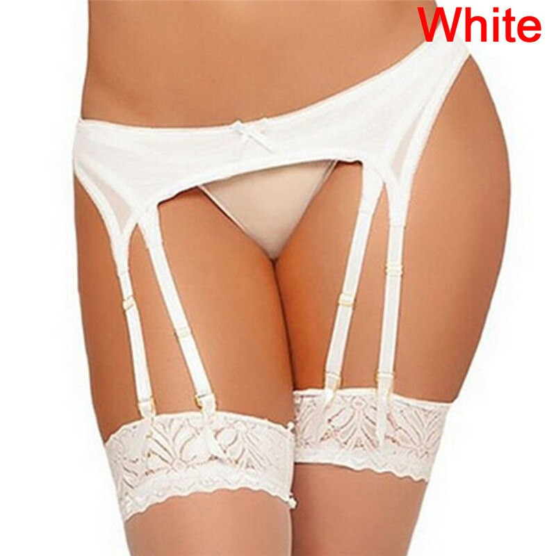 Nové dámske sexy podväzkový pás, svadobná spodná bielizeň, čierna, červená, priehľadná kvetinová čipka, podväzkový pás, traky, exotické nočné košele