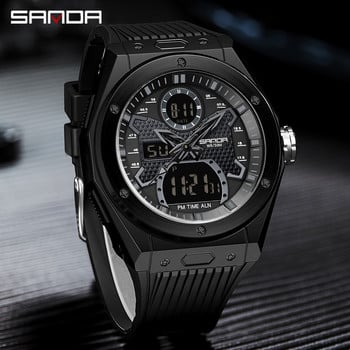 SANDA Κορυφαία μάρκα 2022 Νέα ανδρικά ρολόγια Sport Military ρολόι χαλαζία για άνδρες Ψηφιακό ρολόι 30M αδιάβροχο ρολόι Relogio Masculino