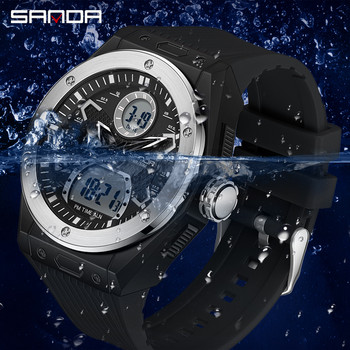 SANDA Κορυφαία μάρκα 2022 Νέα ανδρικά ρολόγια Sport Military ρολόι χαλαζία για άνδρες Ψηφιακό ρολόι 30M αδιάβροχο ρολόι Relogio Masculino