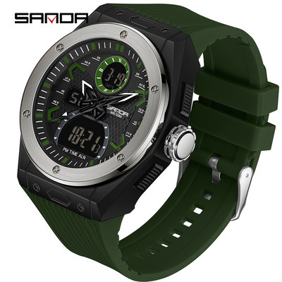 SANDA 2022. gada populārākā zīmola jauni vīriešu pulksteņi, militārs kvarca pulkstenis vīriešiem, digitālais pulkstenis 30 M ūdensizturīgs pulkstenis Relogio Masculino