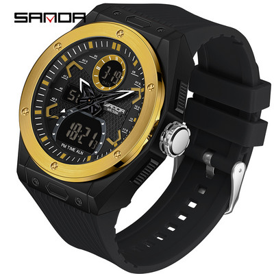 SANDA 2022. gada populārākā zīmola jauni vīriešu pulksteņi, militārs kvarca pulkstenis vīriešiem, digitālais pulkstenis 30 M ūdensizturīgs pulkstenis Relogio Masculino