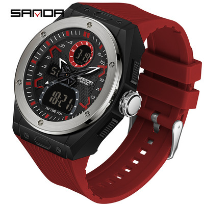 SANDA 2022. gada populārākā zīmola jauni vīriešu pulksteņi, militārs kvarca pulkstenis vīriešiem, digitālais pulkstenis 30 M ūdensizturīgs pulkstenis Relogio Masculino