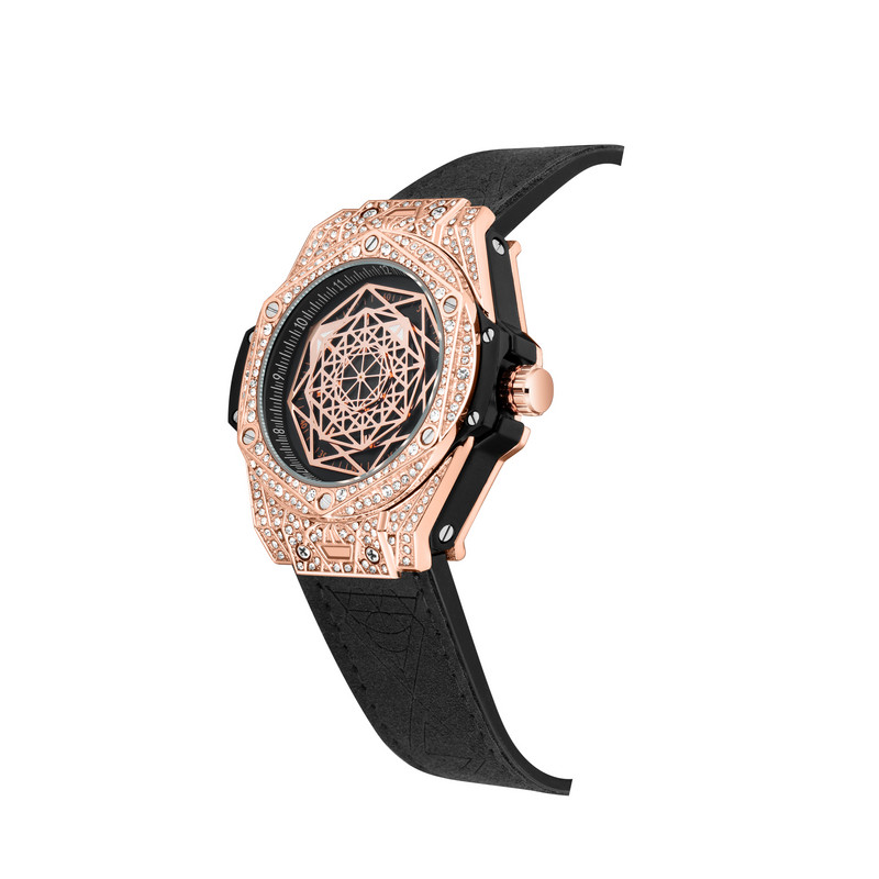 PINTIME Νέο ρολόι Hip Hop Ανδρικά Μοναδικά Ρολόγια Big Dial Πολυτελή Diamond Ice Out Αδιάβροχο Relogio Masculino 2023