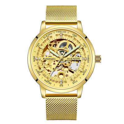 UTHAI H06 Mehāniskais vīriešu pulkstenis Vienkāršs vīriešu modes ūdensizturīgs pulkstenis Automātiski oriģinālas kustības mehāniskie pulksteņi